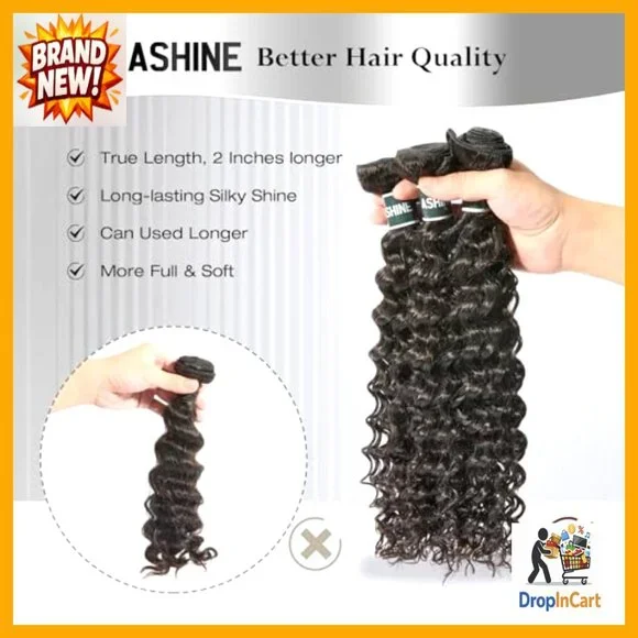 Deep Wave Human Hair Bundles Unprocessed Raw Hair 24-28 Inch  display picture 1